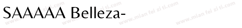 SAAAAA Belleza字体转换